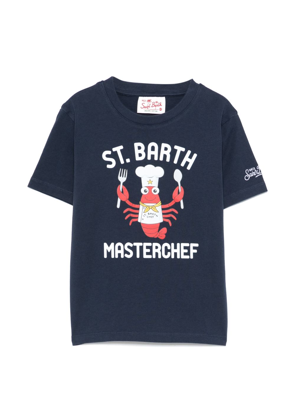 T-shirt blu navy per bambino DNV0001 00291L MC2 Saint Barth Kids 