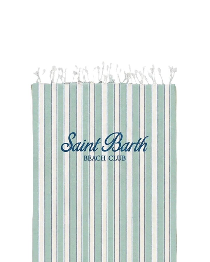 Telo mare verde/avorio per bambina FOUL002 00937L MC2 Saint Barth Kids 