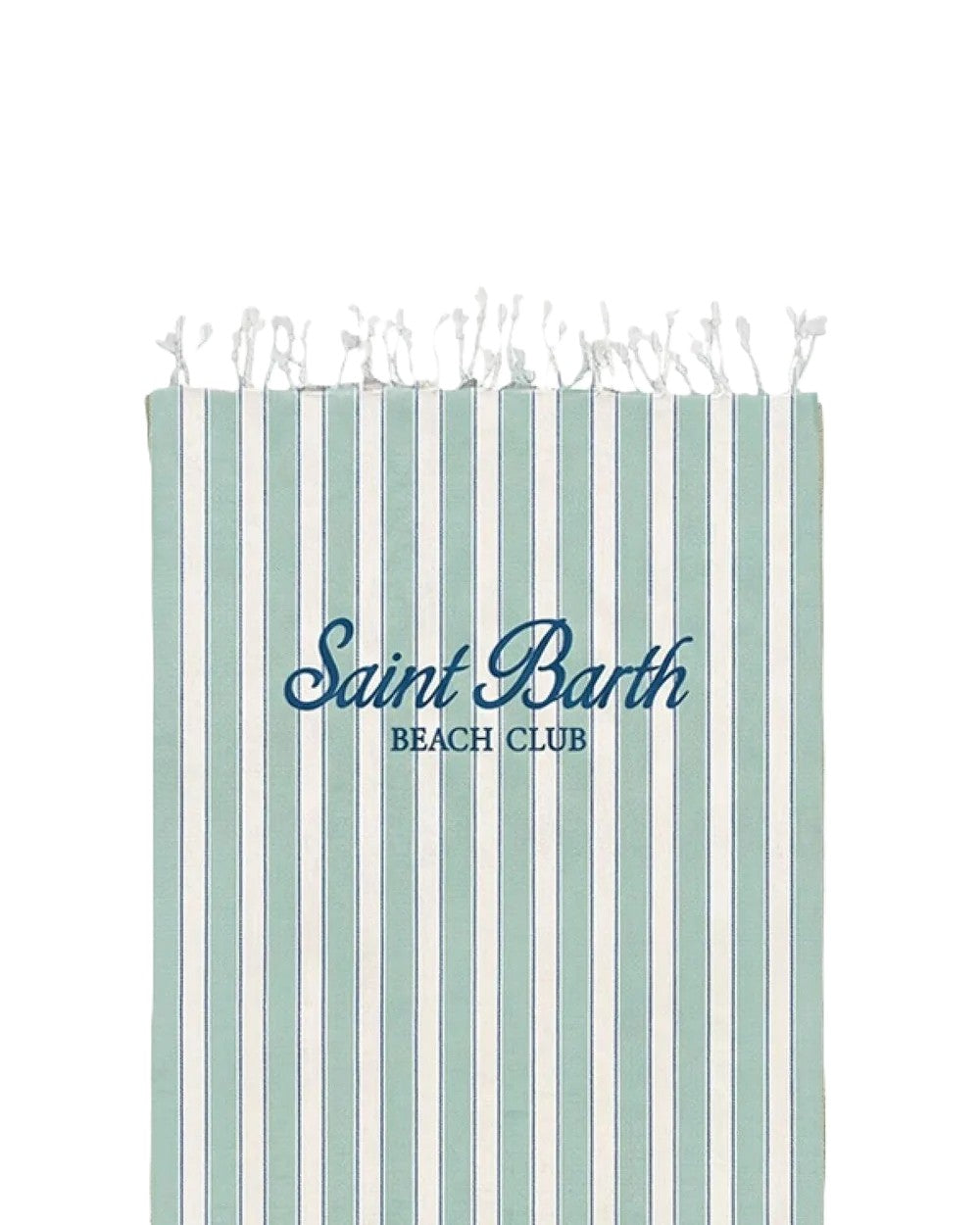 Telo mare verde/avorio per bambina FOUL002 00937L MC2 Saint Barth Kids 