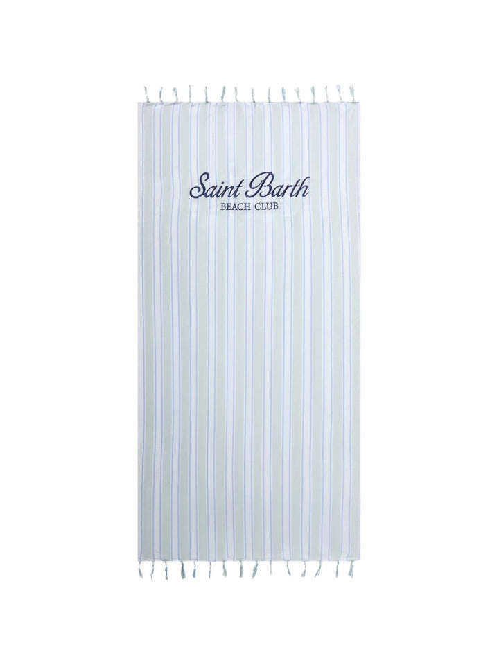 Telo mare verde/avorio per bambina FOUL002 00937L MC2 Saint Barth Kids 