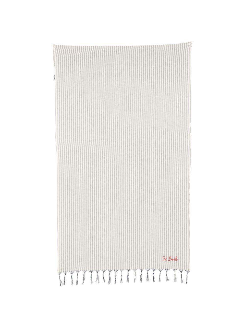 Telo mare bianco/blu navy per bambina FOUL002 02766L MC2 Saint Barth Kids 