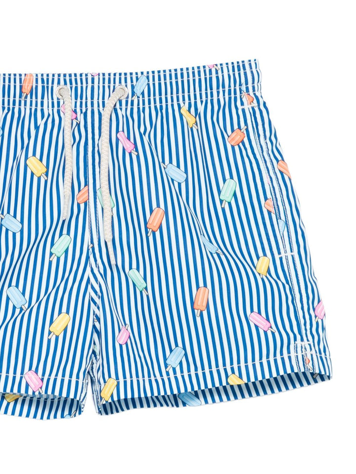 Costume blu/bianco per bambino JEA0004 02615L MC2 Saint Barth Kids 