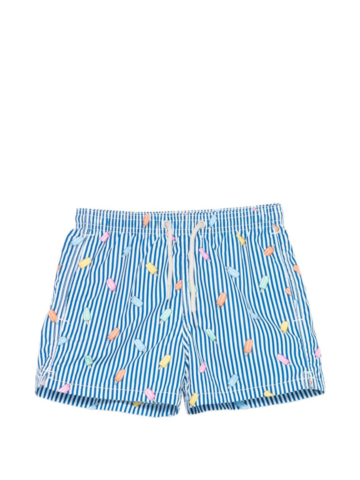 Costume blu/bianco per bambino JEA0004 02615L MC2 Saint Barth Kids 