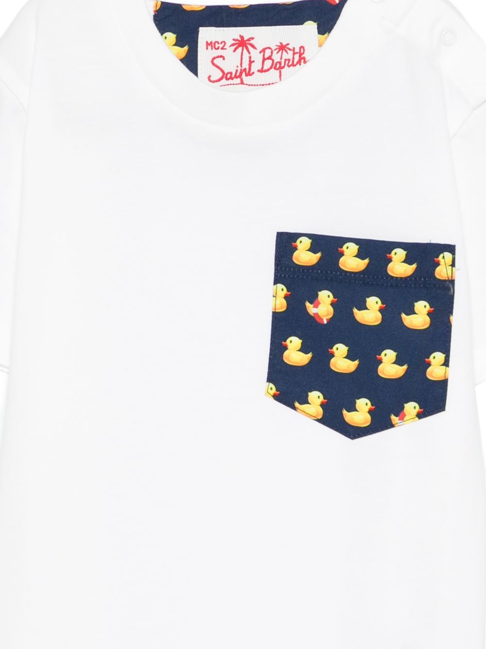 T-shirt bianca per bambino KEA0001 03568L MC2 Saint Barth Kids 