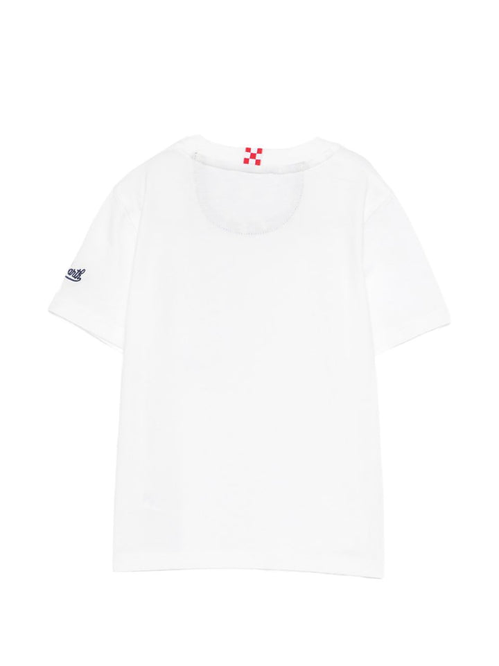 T-shirt bianca per bambino KEA0001 03568L MC2 Saint Barth Kids 