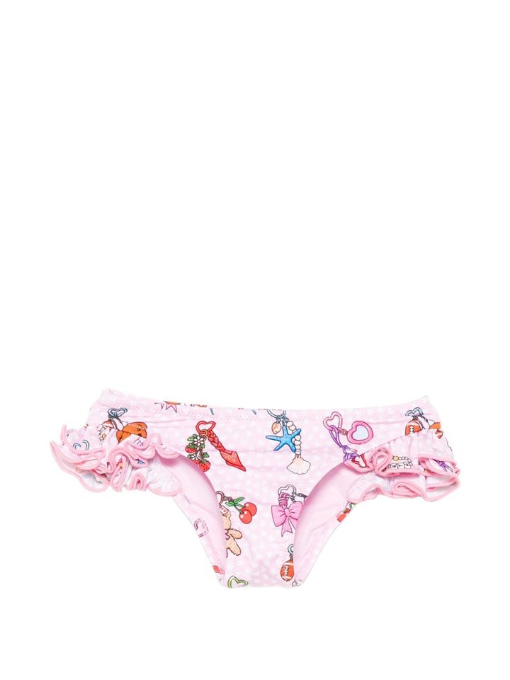 Costume rosa per bambina KELL001 00518L MC2 Saint Barth Kids 
