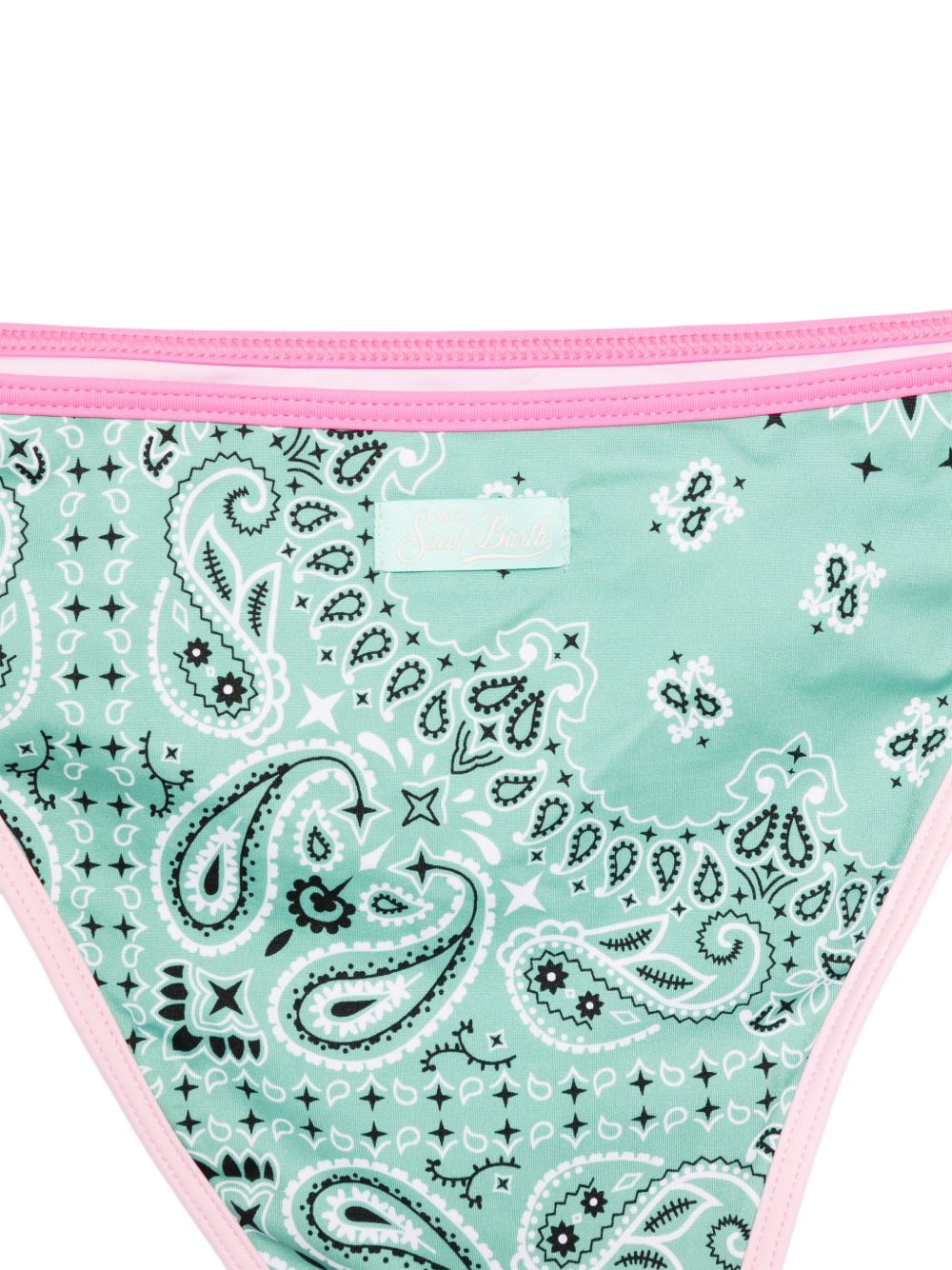Costume due pezzi rosa/verde per bambina LEH00012 07490L MC2 Saint Barth Kids 