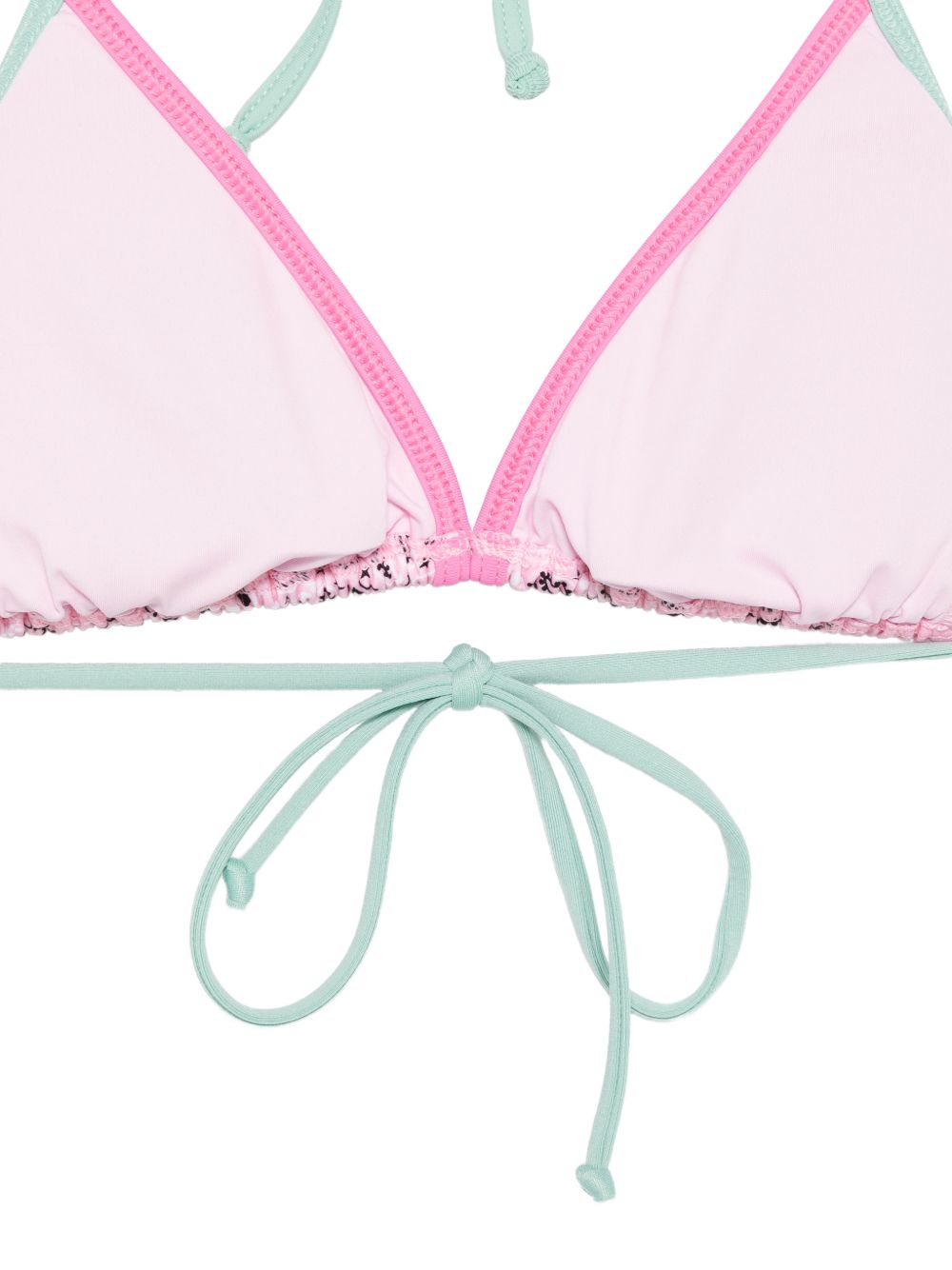 Costume due pezzi rosa/verde per bambina LEH00012 07490L MC2 Saint Barth Kids 