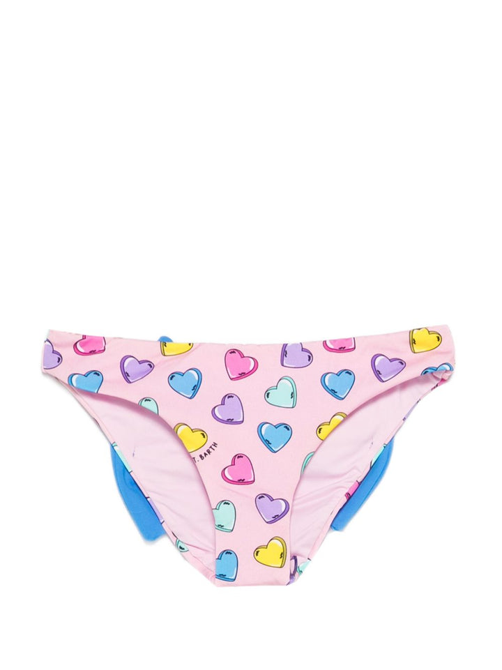 Costume rosa/rosso per bambina MAD0001 00457L MC2 Saint Barth Kids 