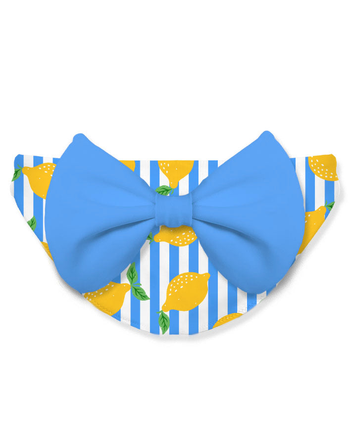 Costume azzurro/bianco/giallo per bambina MAD0001 03369L MC2 Saint Barth Kids 