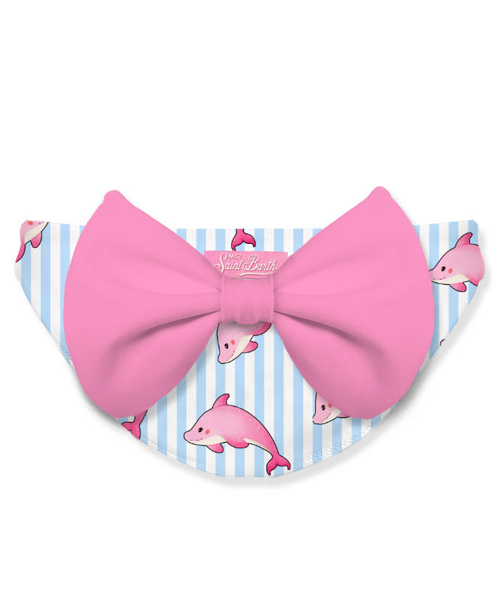 Costume bianco/azzurro per bambina MAD0001 03390L MC2 Saint Barth Kids 