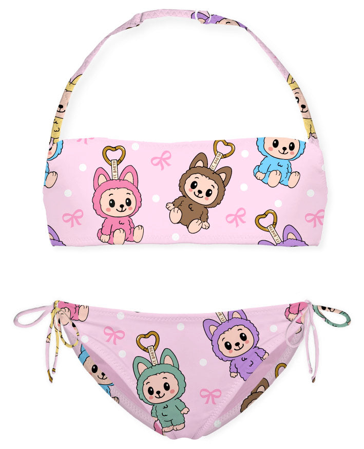 Costume rosa per bambina MARY001 00756L MC2 Saint Barth Kids 