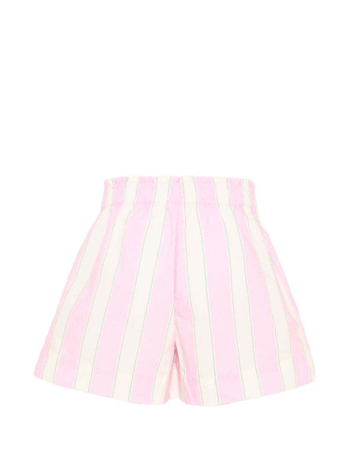 Bermuda rosa/bianca/verde per bambina MEA001 00897L MC2 Saint Barth Kids 