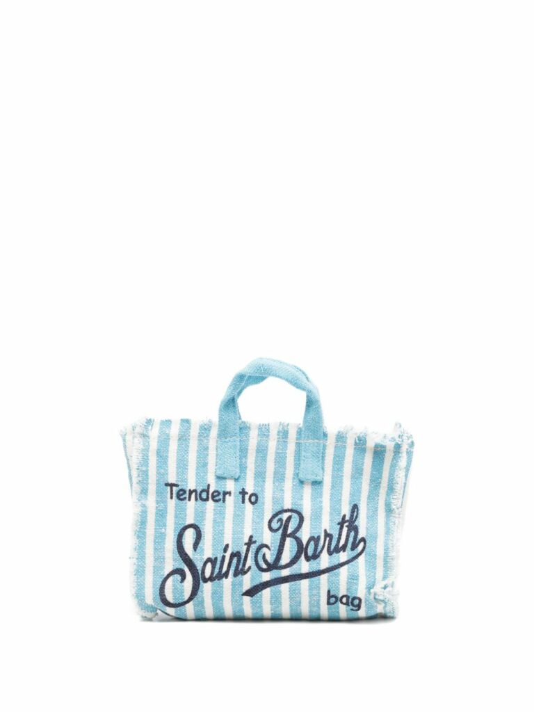 Borsa celeste/bianca per bambina PHONE002 00398L MC2 Saint Barth Kids 