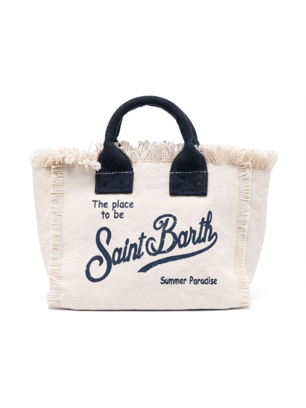 Borsa bianca/blu scuro per bambina VAMI001 02564L MC2 Saint Barth Kids 