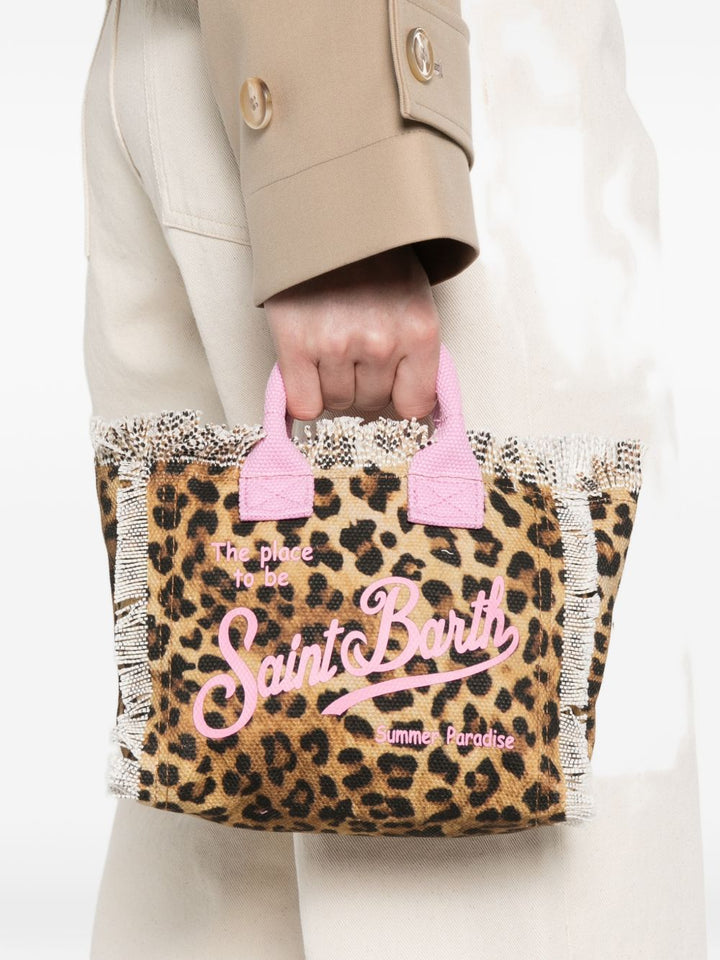 Borsetta leopardata marrone per bambina VAMI001 02591L MC2 Saint Barth Kids 