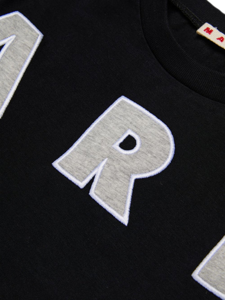 T-shirt nera per bambino M01733M00RF 0M90E Marni Kids 