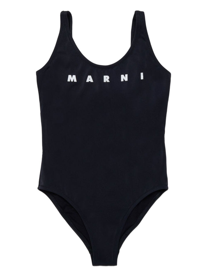 Costume nero per bambina M01834M00M2 0M900 Marni Kids 
