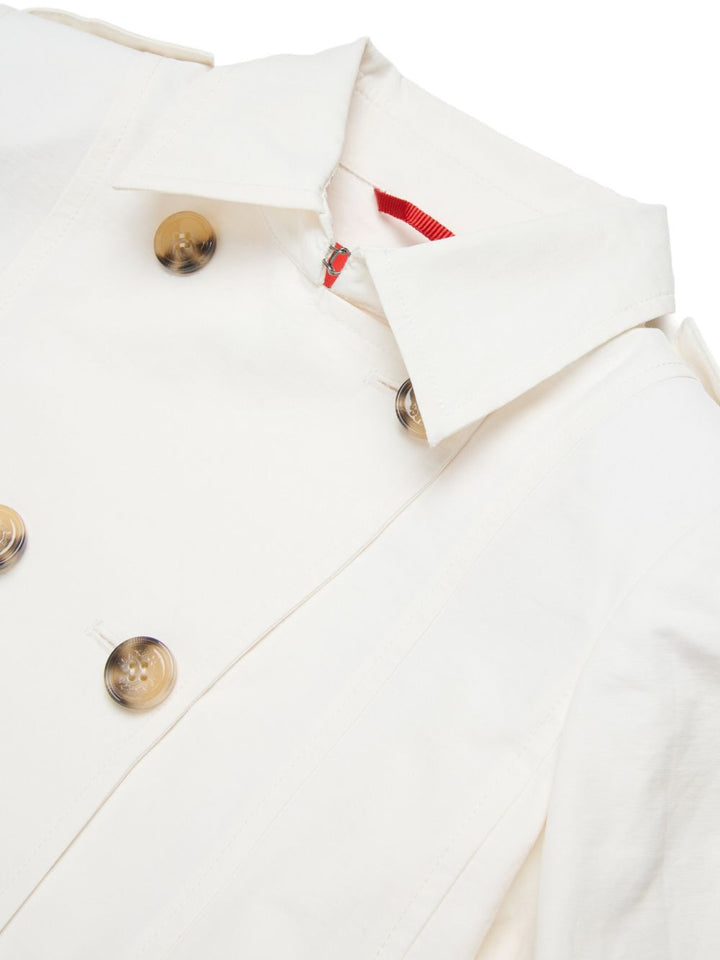 Trench bianco per bambina MX0011MX003 MX104 Max&co Kids 