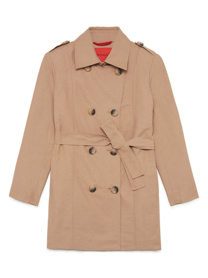 Trench beige per bambina di Max&co Kids MX0011MX003 MX700 Max&co Kids 