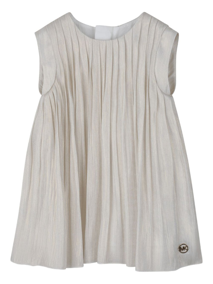 Abito bianco sporco per neonata R30551 Z99 Michael Kors Kids 
