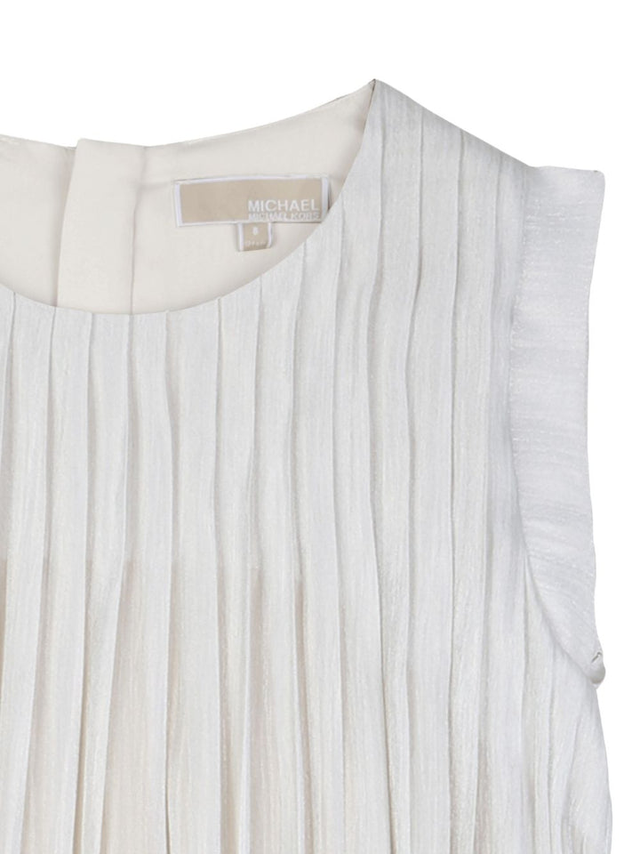 Abito bianco sporco per bambina R30591 Z99 Michael Kors Kids 