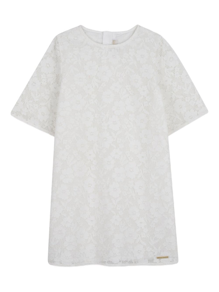 Abito bianco sporco per bambina R30593 117 Michael Kors Kids 