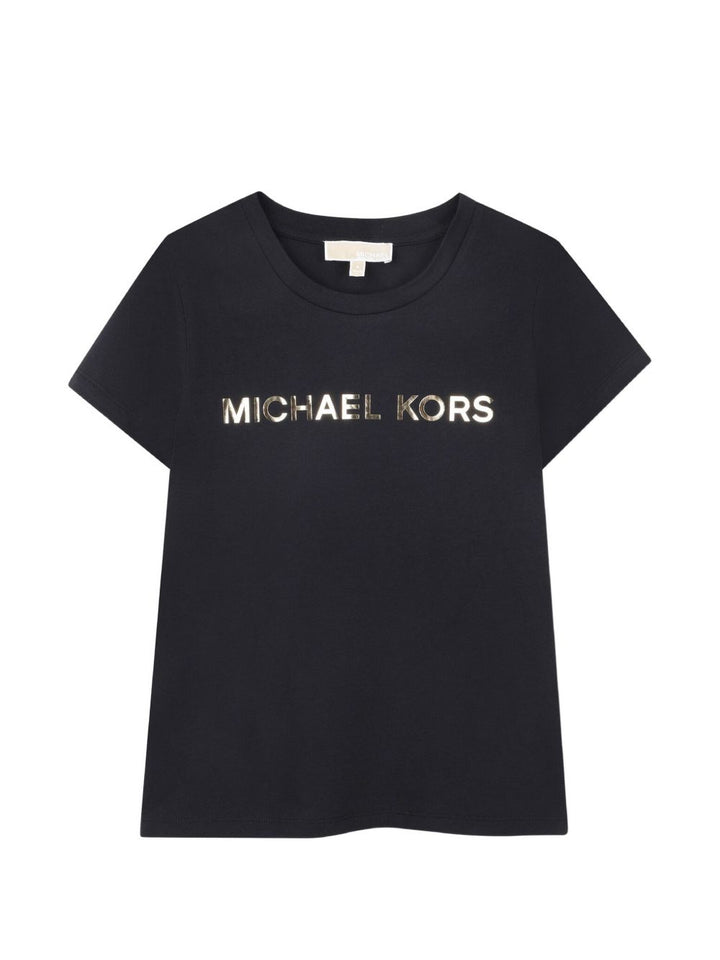 T-shirt nero per bambina R30603 09B Michael Kors Kids 
