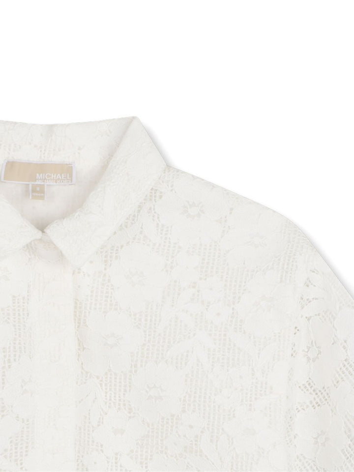 Camicia bianca per bambina R30645 117 Michael Kors Kids 