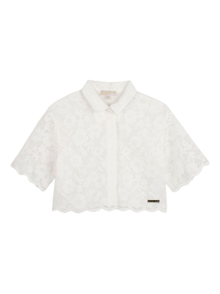 Camicia bianca per bambina R30645 117 Michael Kors Kids 