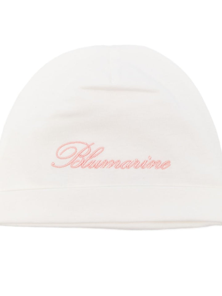 Cappello bianco per neonata BNCP0160JF031 0242 Miss Blumarine 