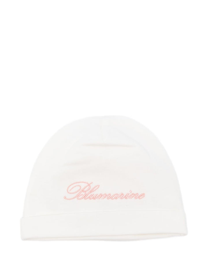 Cappello bianco per neonata BNCP0160JF031 0242 Miss Blumarine 
