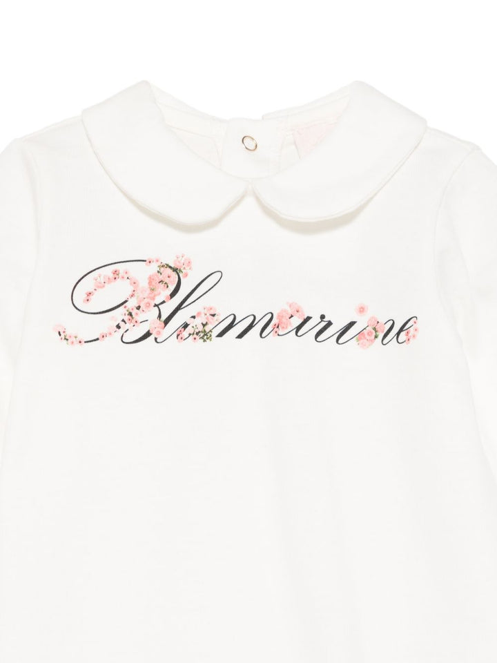 Tutina crema per neonata BNTU0190JF031 0233 Miss Blumarine 