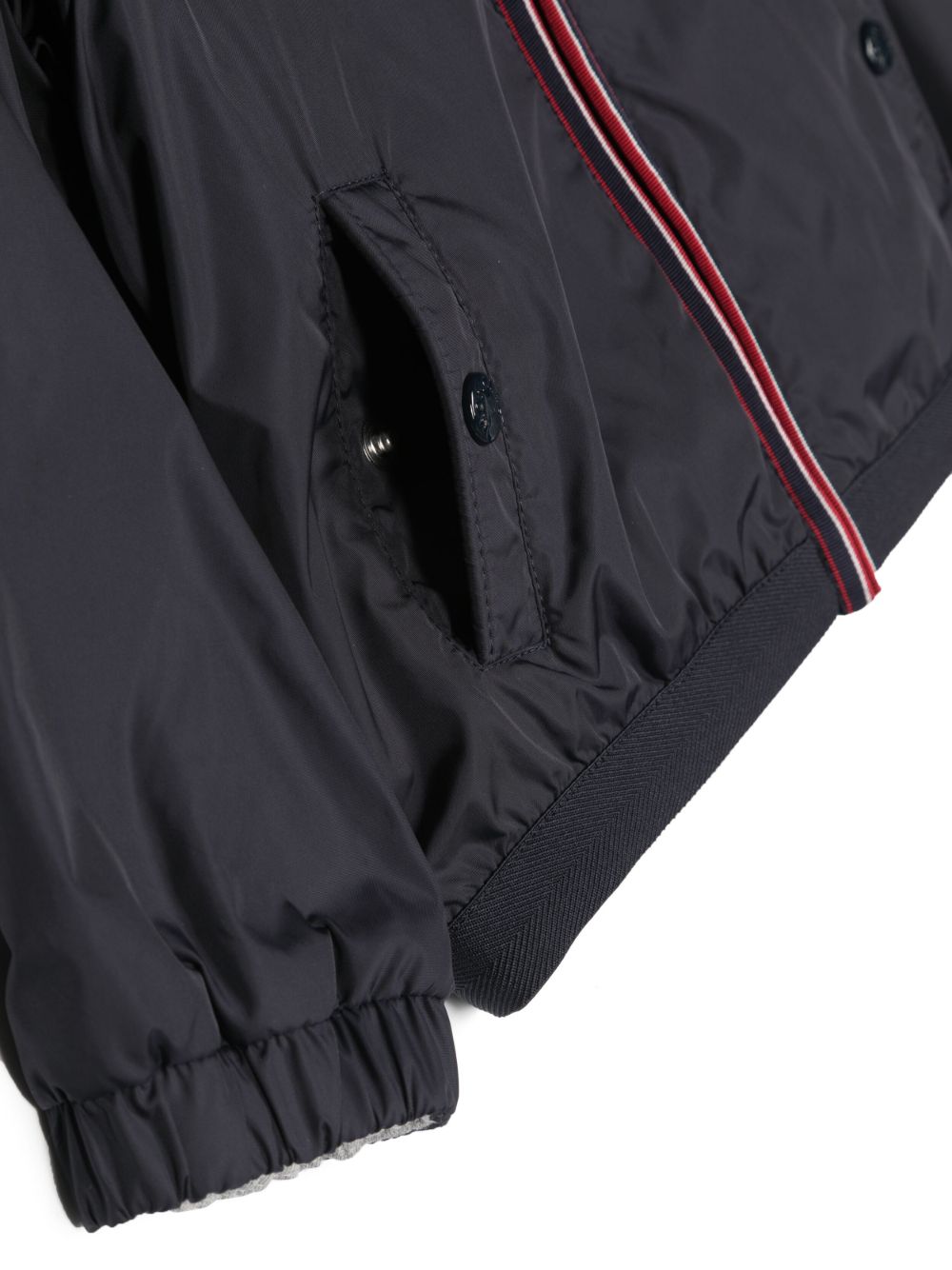 Giubbotto blu scuro per neonato 9511A0002253A5E 742 Moncler Kids 