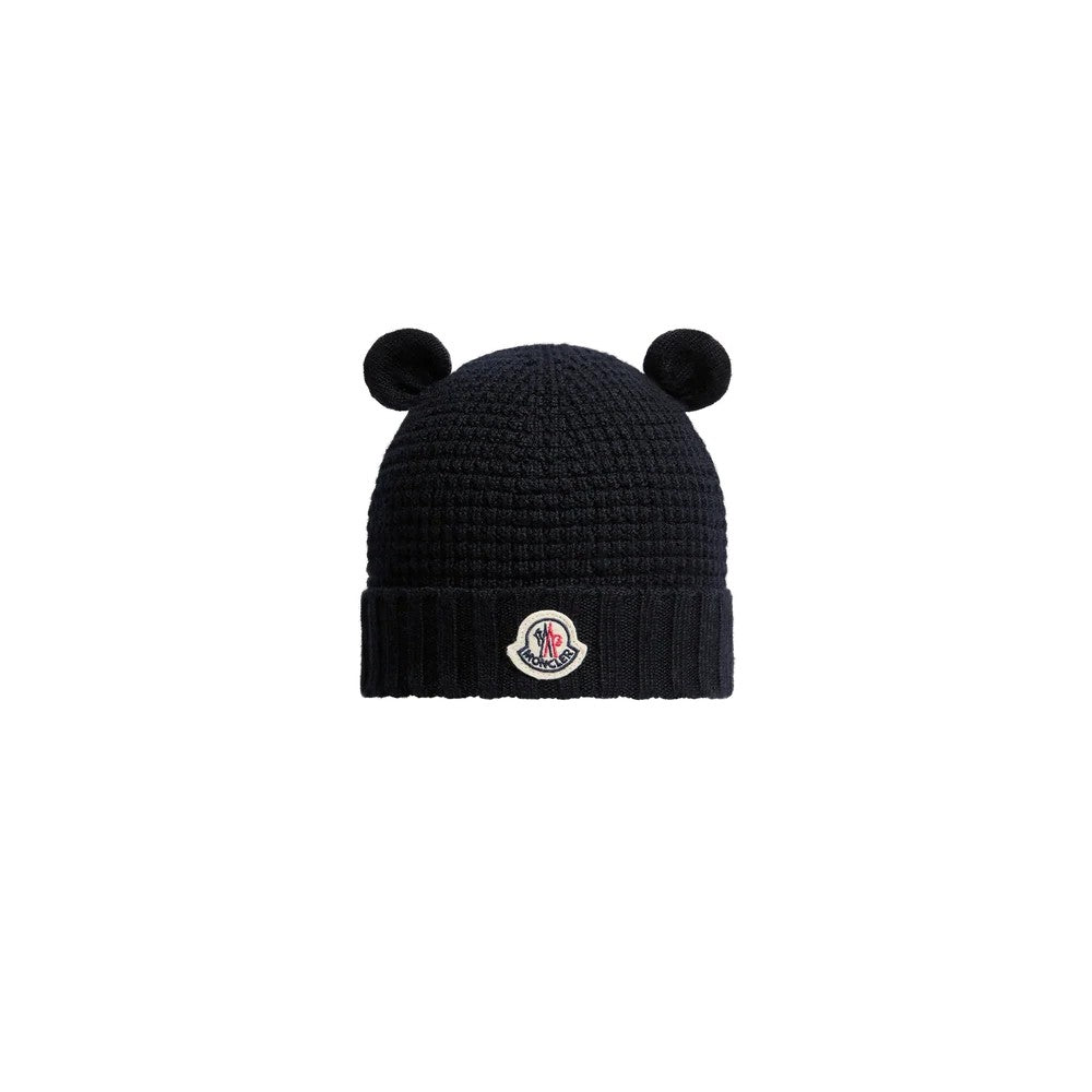 Cappello blu notte per neonato 9513B00005M1131 742 Moncler Kids 