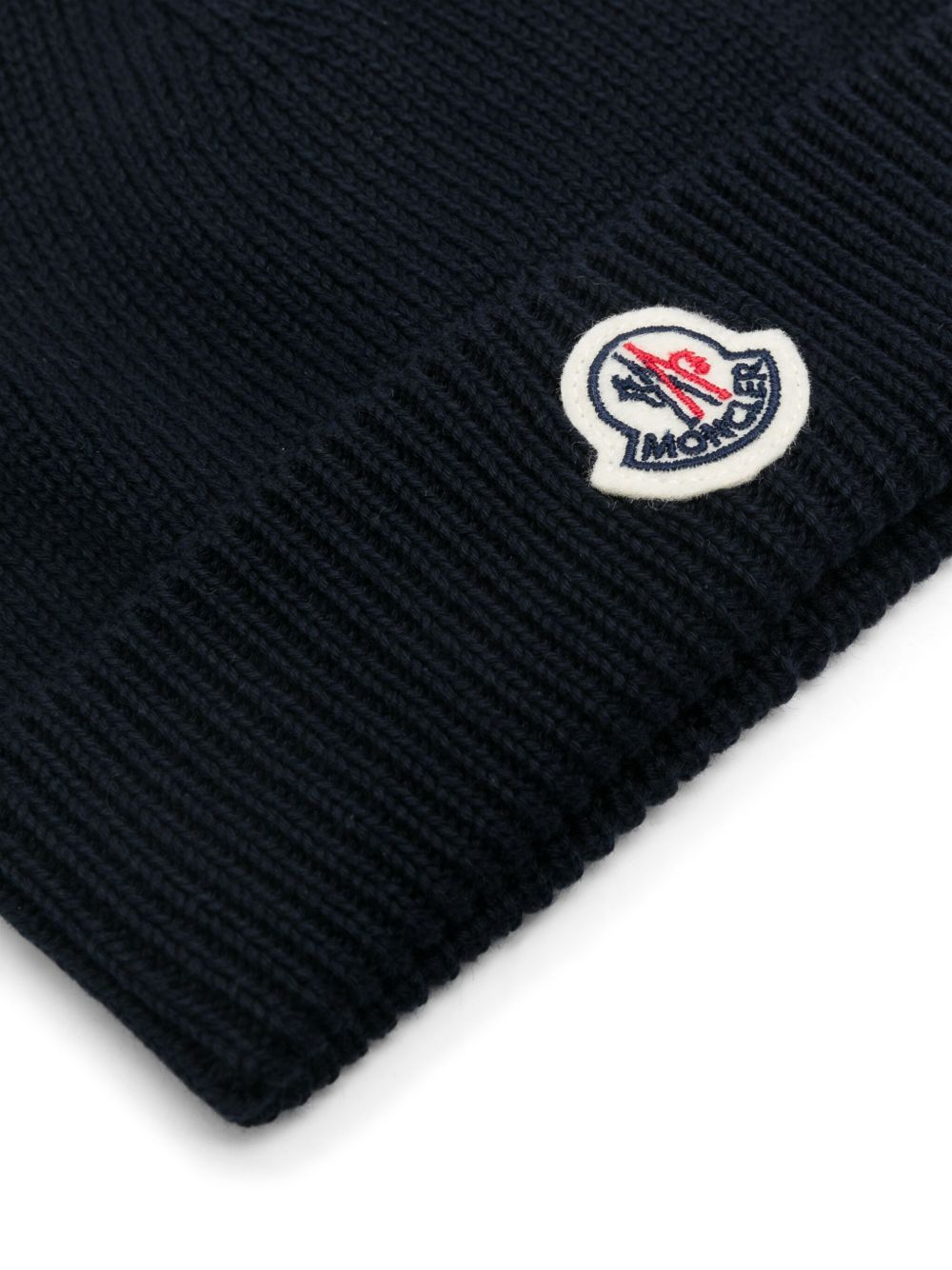 Cappello blu navy per neonato 9513B00006M2861 742 Moncler Kids 
