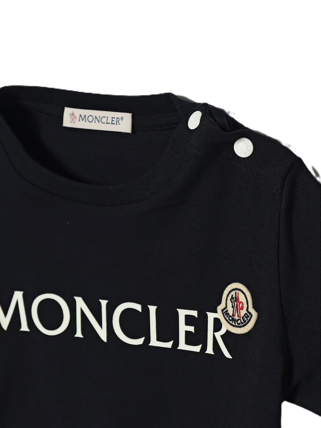 T-shirt blu navy per neonato 9518C0000489AUM 778 Moncler Kids 