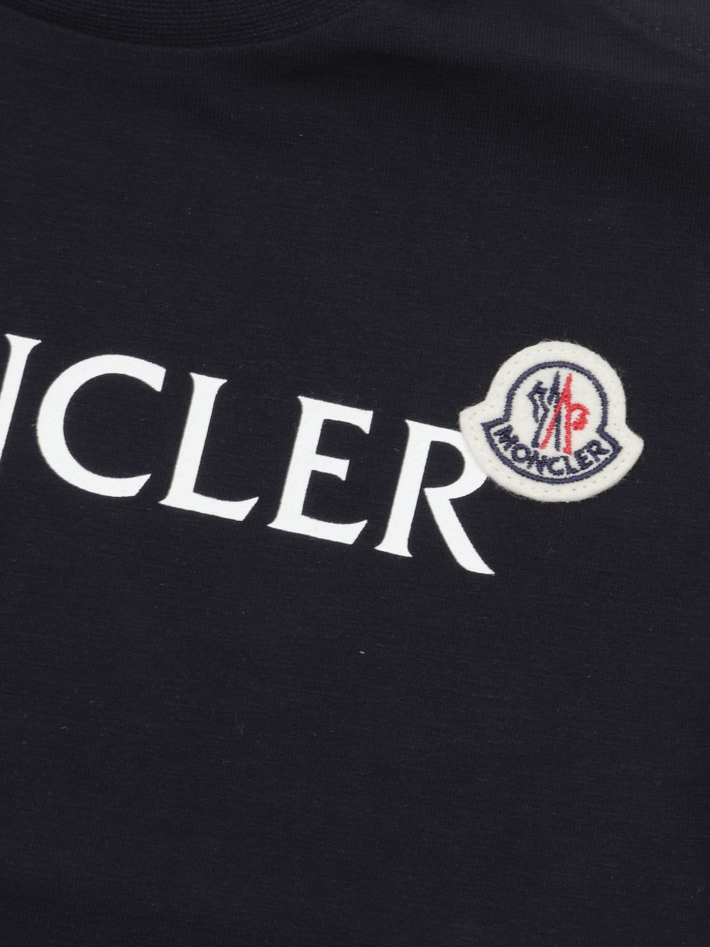 T-shirt blu navy per neonato 9518C0000489AUM 778 Moncler Kids 