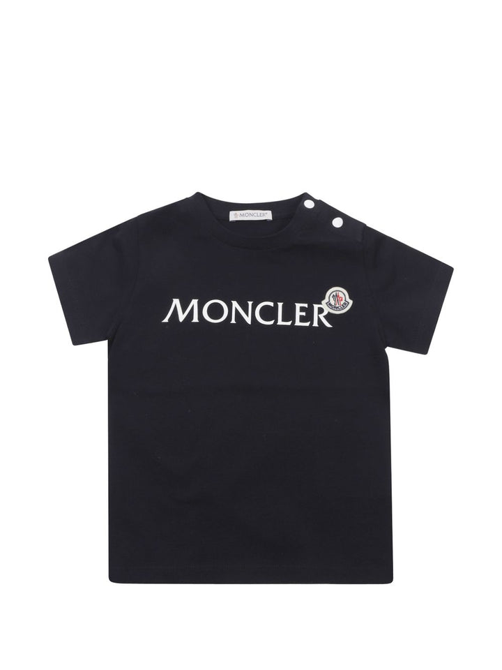 T-shirt blu navy per neonato 9518C0000489AUM 778 Moncler Kids 