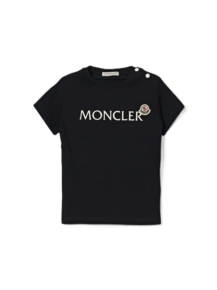 T-shirt blu navy per neonato 9518C0000489AUM 778 Moncler Kids 