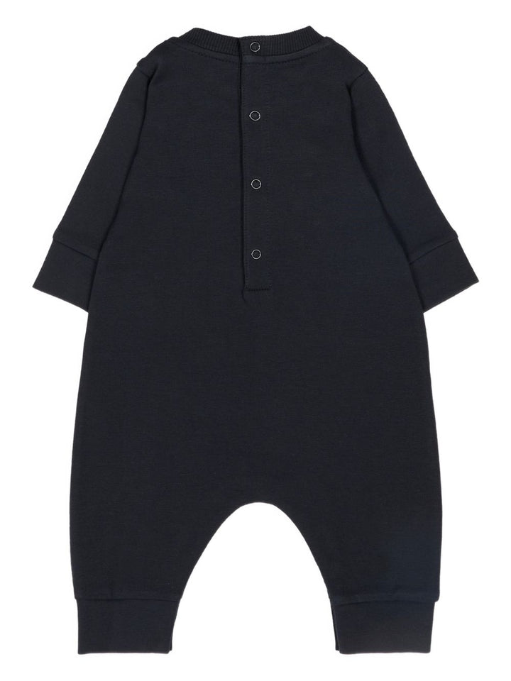 Tutina blu per neonato 9518L0000489B9Y 778 Moncler Kids 