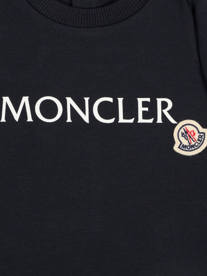 Tutina blu per neonato 9518L0000489B9Y 778 Moncler Kids 