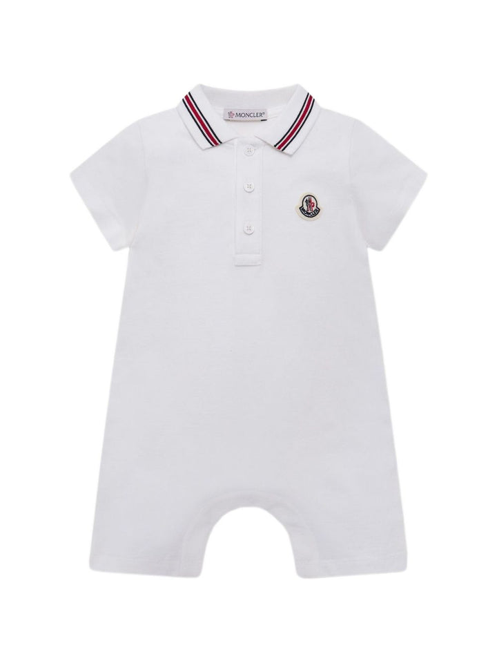 Tutina bianca per neonato 9518L000068496F 034 Moncler Kids 