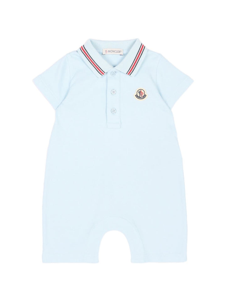 Tutina azzurra per neonato 9518L000068496F 711 Moncler Kids 