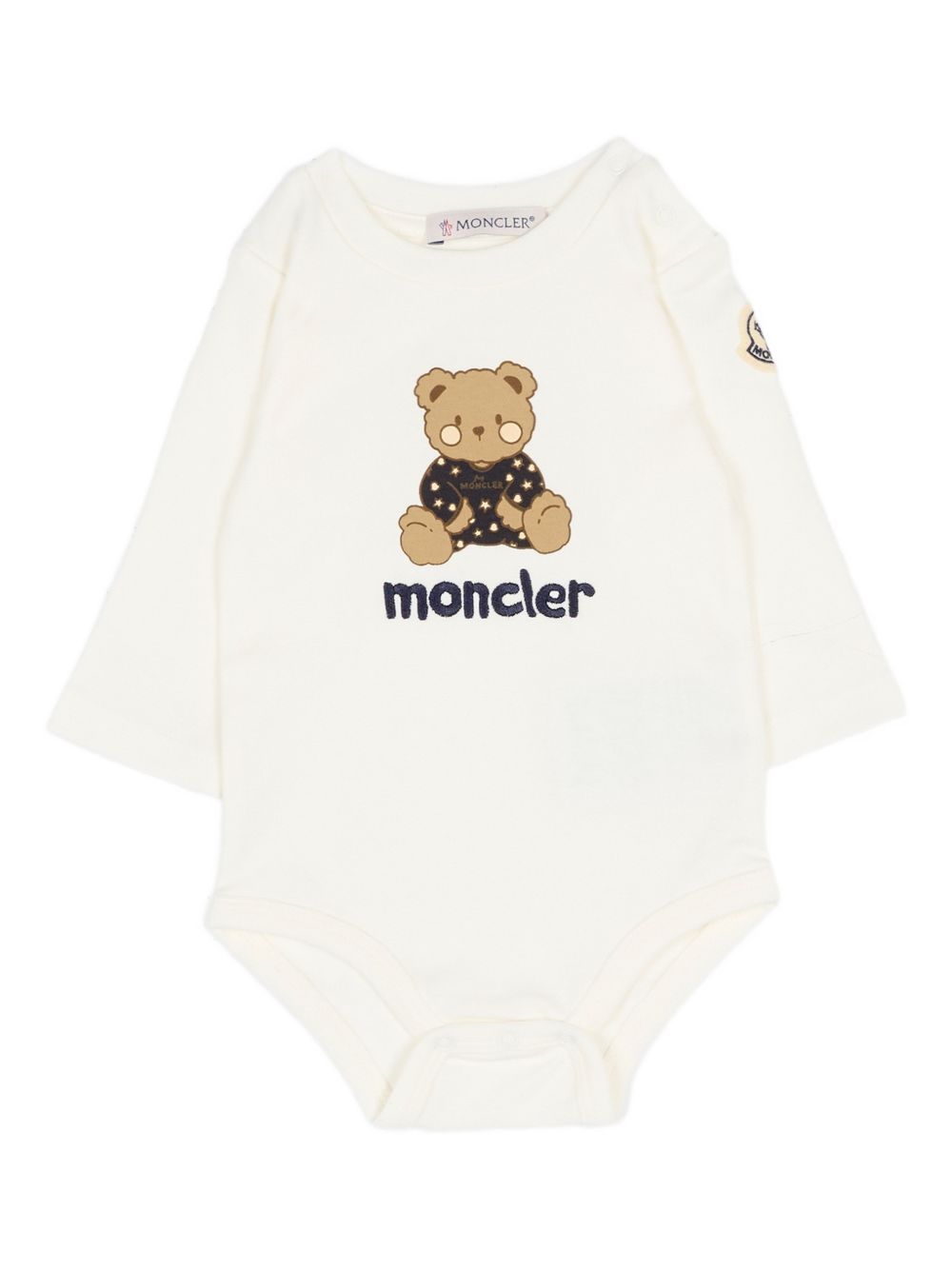 Tutina avorio per neonato 9518P000038392E F07 Moncler Kids 