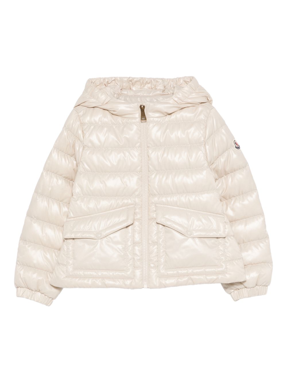 Giubbotto bianco avorio per bambina 9541A00022597Z8 20N Moncler Kids 