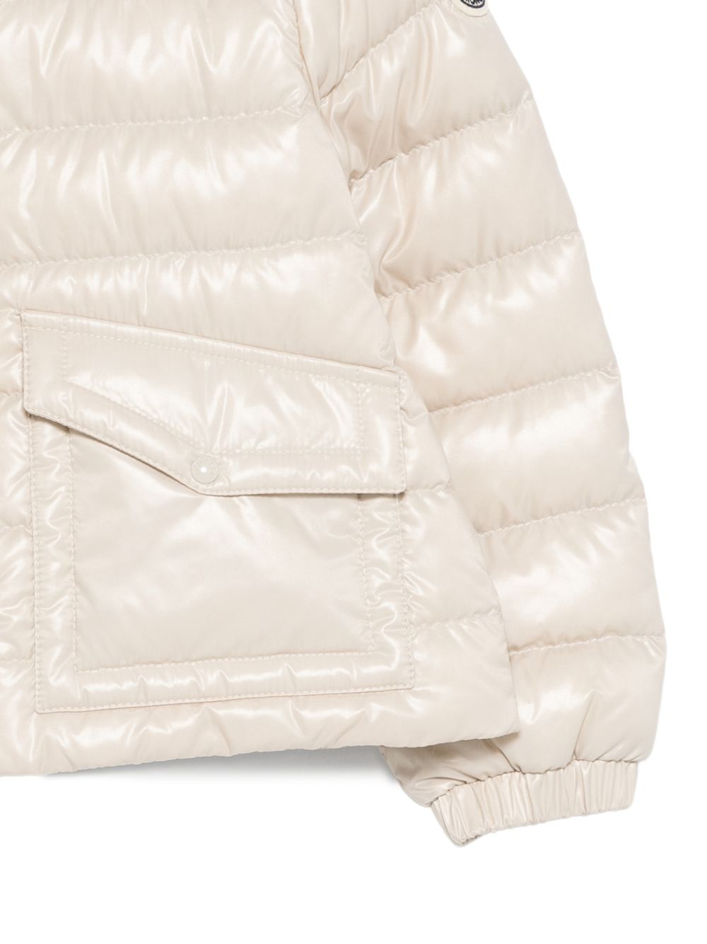 Giubbotto bianco avorio per bambina 9541A00022597Z8 20N Moncler Kids 