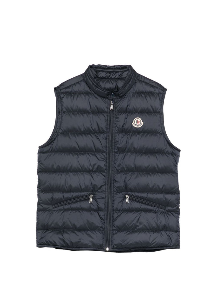 Gilet blu per bambino 9541A00034597YF 778 Moncler Kids 