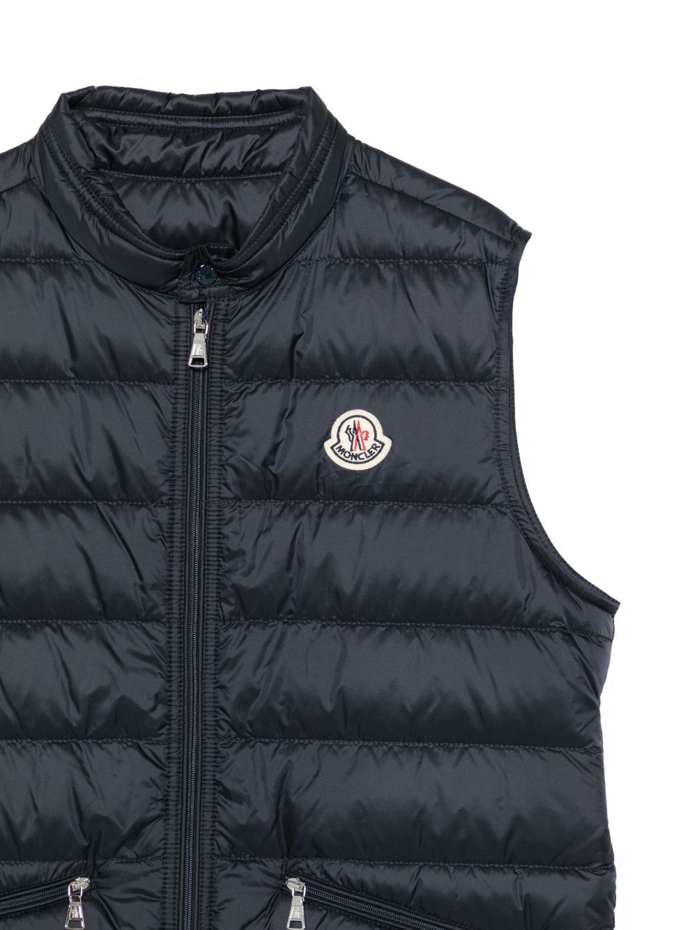 Gilet blu per bambino 9541A00034597YF 778 Moncler Kids 