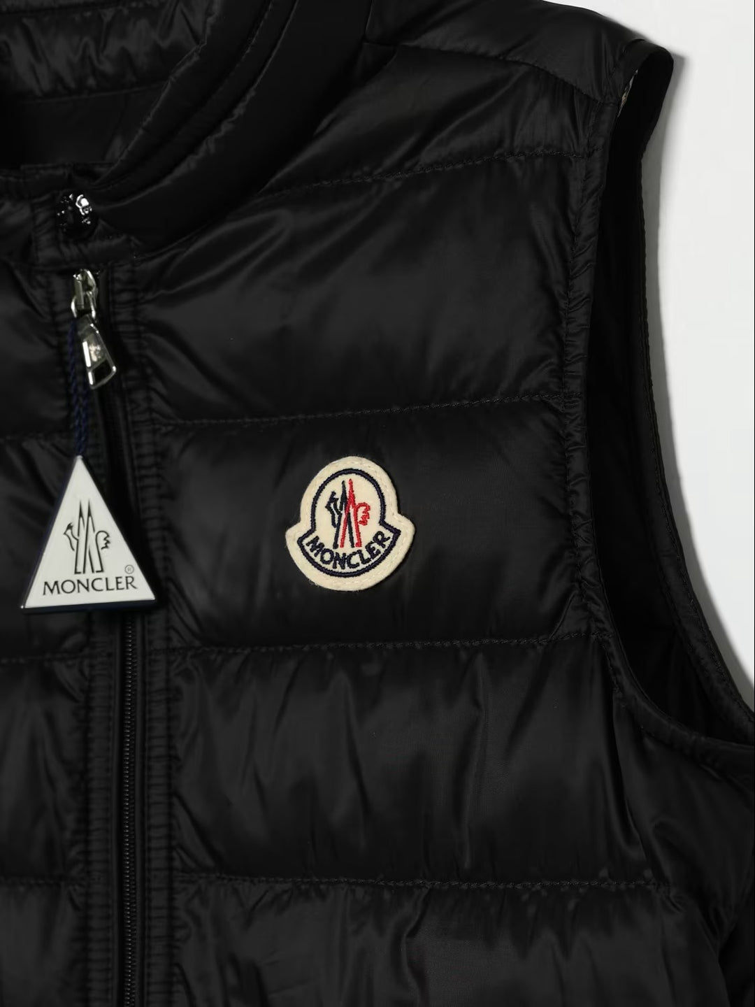 Gilet nero per bambino 9541A00034597YF 999 Moncler Kids 